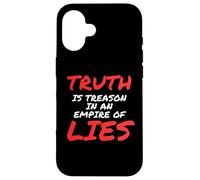 Truth is Treason In An Empire of Lies Resist Carcasa para iPhone 16