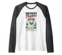 Truth or Consequences NM USA - Divertido diseño de gato Meowdy Pawtner Camiseta Manga Raglan