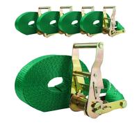 TrutzHolm® 5x Spanngurt Profesional Verde 6m 2T 2000kg TÜV GS 1 Pieza