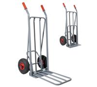 TRUTZHOLM Carretilla Plataforma 250 kg Rampa para Escaleras Easy-Tip Acero Gris