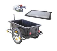 TRUTZHOLM Lastenanhänger Fahrradanhänger Con Lona, 90 L, Negro