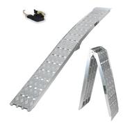 TRUTZHOLM Rampa Moto De Carga Plegable Aluminio 226 cm 680 kg Gris 1 U.