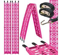 TRUTZHOLM Rampla Para Cargar Motocicletas 680 kg 228 cm Plegable PINK 2 Piezas