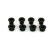 Truvativ 11.6215.193.080 - Juego de 4 pernos para bandeja de pedalier (2 x 10 aluminio/acero, color negro