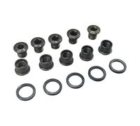 TRUVATIV Tornillos para Platos 5er Set 1 2 Compartimentos Negro Medio Ebike