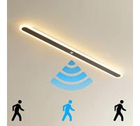 TRUYOK Interior Lámpara de Pared LED con Detector de Movimiento Plafón Led Techo con Sensor de Movimiento Largo Apliques Luz Calida Iluminación de Interior para Pasillo Sala de Estar, 3500K (60cm)