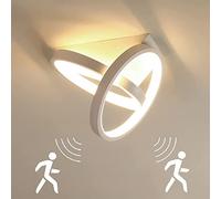 TRUYOK Plafón LED con Detector de movimiento Lámpara de Techo Moderno con Sensor de luz 26W 3000K Iluminación de techo Para Pasillo Escaleras Balcón Dormitorio Cocina Sala de Estar Oficina