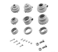 TRV - Adaptador de válvula para válvula de control de radiador M30 x 1,5 y 1,5 compatible con RA para RAV RAVL Caleffi WiFi conector de cabeza termostática gris