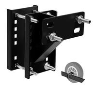 TRVL FIELDER Soporte para neumáticos de repuesto para remolques de barcos, portaneumáticos de repuesto, soporta hasta 150 LBS, apto para 4, 5 y 6 ruedas de remolque de 4", 4,5", 4,75", 5" y 5,5"