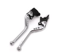 TRVQOT Maneta Embrague Para CBR1000RR Para FIREBLADE 2004-2007 Para VFR1200 Para VFR1200F Manetas De Embrague De Freno(Long silver)