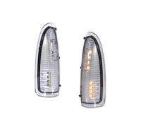 TRVQOT Para Ford F250 F350 F450 Para Super Para Duty 2003-2007 Para Excursion 2000-2005 Luz De Giro Espejo Lateral Ámbar lateral Indicador intermitente de retrovisor(Clear Lens)