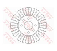 TRW 2X Disco De Freno Delante 256 Ventilado Para KIA Rio III UB Hyundai Accent