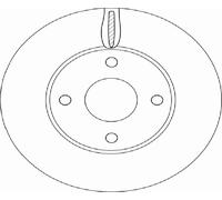 TRW Discos de freno para FORD: Fiesta (Ref: DF6593)