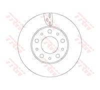 TRW 2x Disco de Freno Delantero Ø280 MM Ventilado para Fiat Ducato Caja 250_ 290