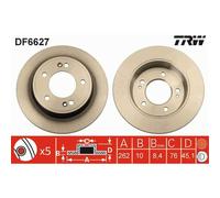 TRW 2X Disco De Freno Trasero 262 Completo Para Hyundai I30 GD OS OSE OSI DF6627