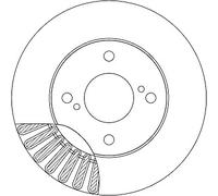 TRW 2X Discos De Freno Delanteros Ventilados Pintados Para Suzuki Ignis MF