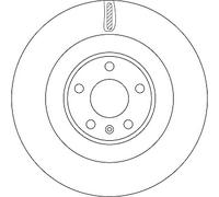 TRW 2x Discos de Freno Trasero Ventilado Pintado para VW Touareg Audi A6 Avant