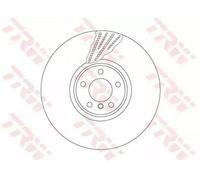 Disco de freno TRW DF6618S vorne, ventilado , altamente carbonizado, 1 Pieza