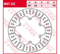TRW Disco de freno con homologación ABE MST 232, FIJO