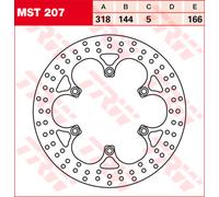 TRW Disco de freno con homologación ABE MST207,DIÁM.318MM,FIJO