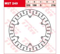 Disco de freno TRW MST249, 1 Pieza