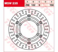 Disco de freno TRW MSW235, 1 Pieza