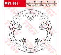 Disco de freno TRW MST391, 1 Pieza