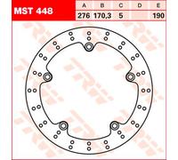 TRW Disco de freno, trasero MST448,DIÁM.276MM,FIJO