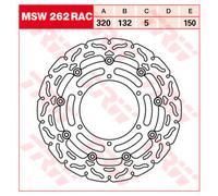 Disco de freno LUCAS TRW MSW262RAC, 1 Pieza