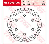 TRW Discos de freno Racing Delanteros DELANTE., MST206RAC FIJO