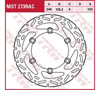 TRW Discos de freno Racing Delanteros DELANTE., MST273RAC FIJO