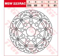 TRW MSW223RAC Disco de freno