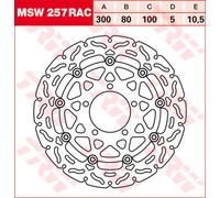 TRW Disco de freno MSW257RAC – 1 pieza
