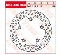 TRW Discos freno Racing, traseros, con ABE