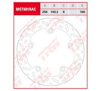 TRW Discos freno Racing, traseros, con ABE MST601RAC FIJO