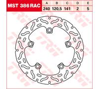 TRW MST386RAC Disco de freno