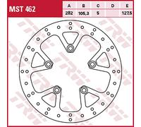 TRW MST462 Disco de Freno para Triumph Motorcycles TROPHY SE ABS 2013 - Eje trasero y otras motos