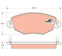 TRW GDB1434 Set de Pastillas Freno,Disco Freno para Chana ,Ford,Ford (Changan)