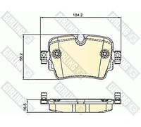 TRW gdb2066 Kit Pastillas de Freno, freno de disco