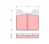 TRW GDB407 Juego de pastillas de freno Delantero para VW Transporter T3 Bus (25)