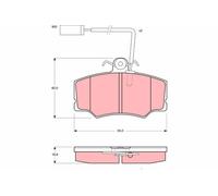 TRW Juego de pastillas de freno Delantero para ALFA ROMEO 33 (905) 33 (907A)