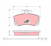 TRW Juego de pastillas de freno Delantero para LADA SAMARA GDB1446