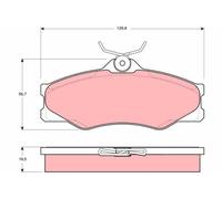 Pastillas de freno GDB399 TRW para VW TRANSPORTER T3 Autobús