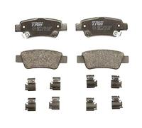 TRW Juego de pastillas de freno Trasero con avisador acústico de desgaste GDB3576 Juego de pastillas de freno Compatible con HONDA CR-V IV RM