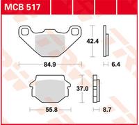 TRW Lucas Almohadilla de freno MCB517