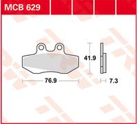 TRW Lucas Almohadilla de freno MCB629