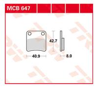 TRW Lucas Almohadilla de freno MCB647
