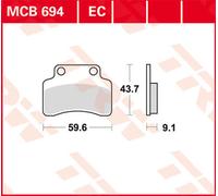 TRW Lucas Almohadilla de freno MCB694