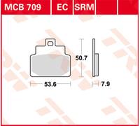 TRW Lucas Almohadilla de freno MCB709