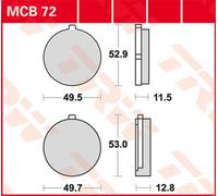 TRW Lucas Almohadilla de freno MCB72
